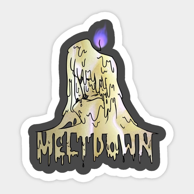 Meltdown Sticker by EnervatedMachine